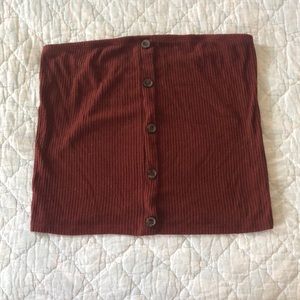 American Eagle Outfitters Maroon Tube Top